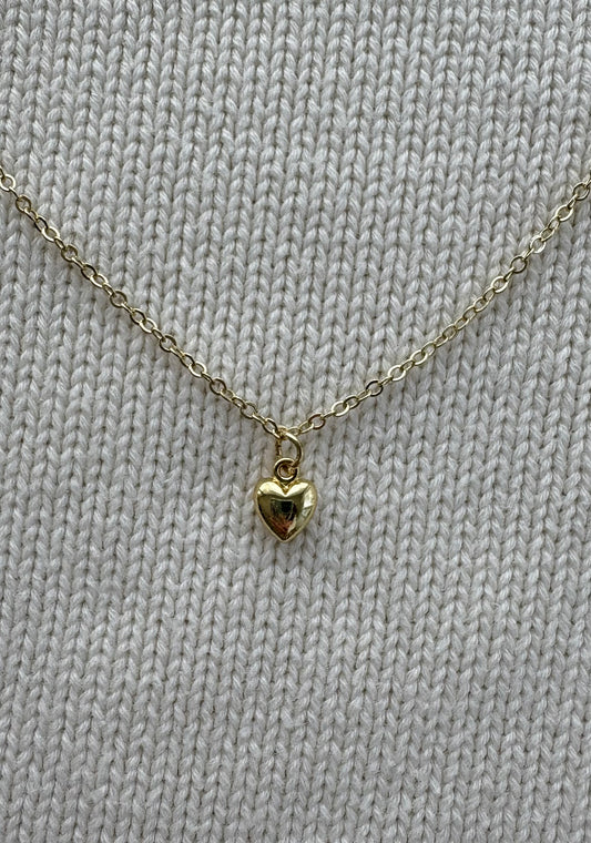 Gold heart necklace