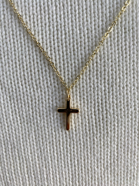 Gold cross necklace